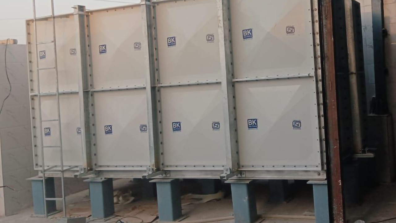 Multiple BK SMC Panel Water Tanks Side by Side